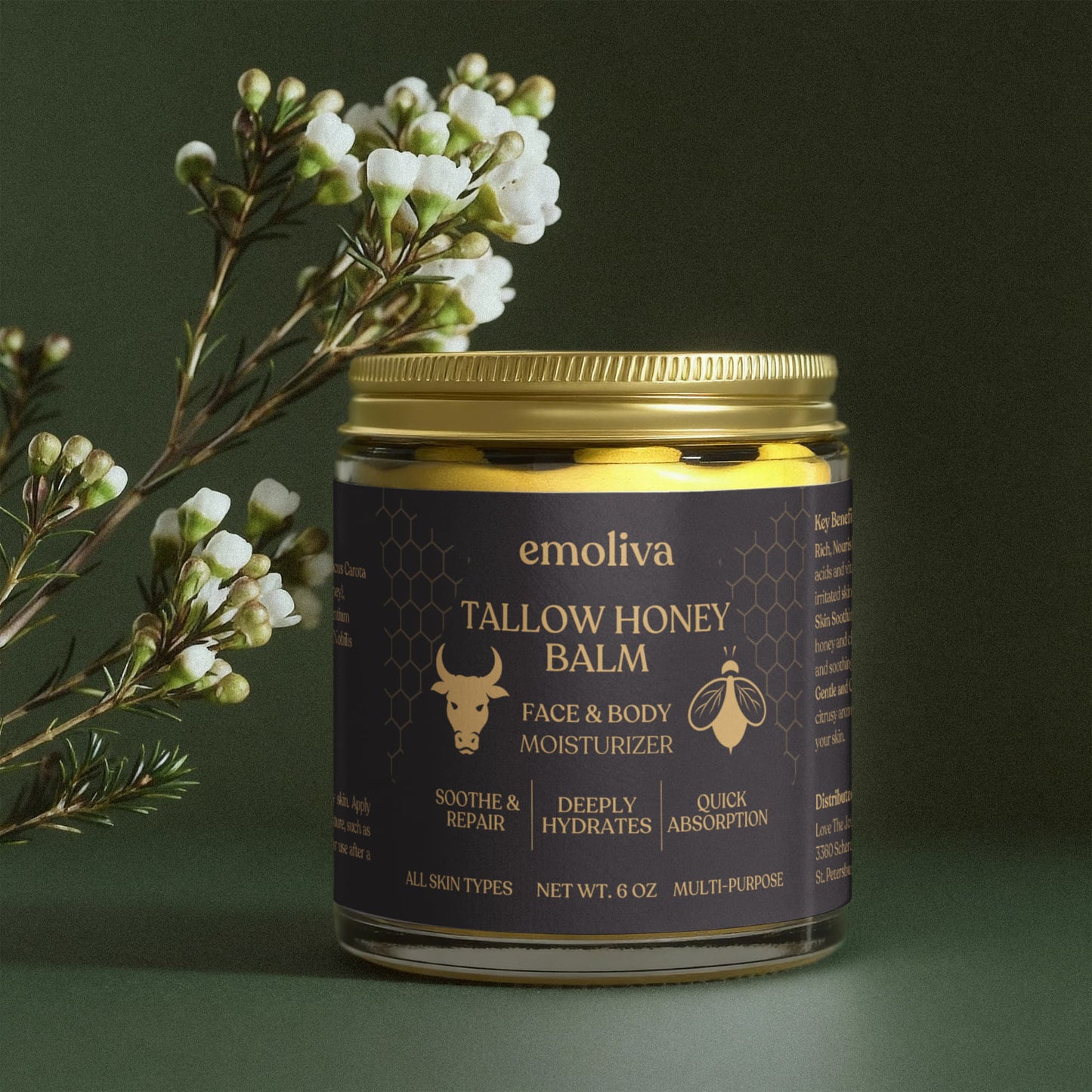 Tallow Body Balm With Manuka Honey & Chamomile
