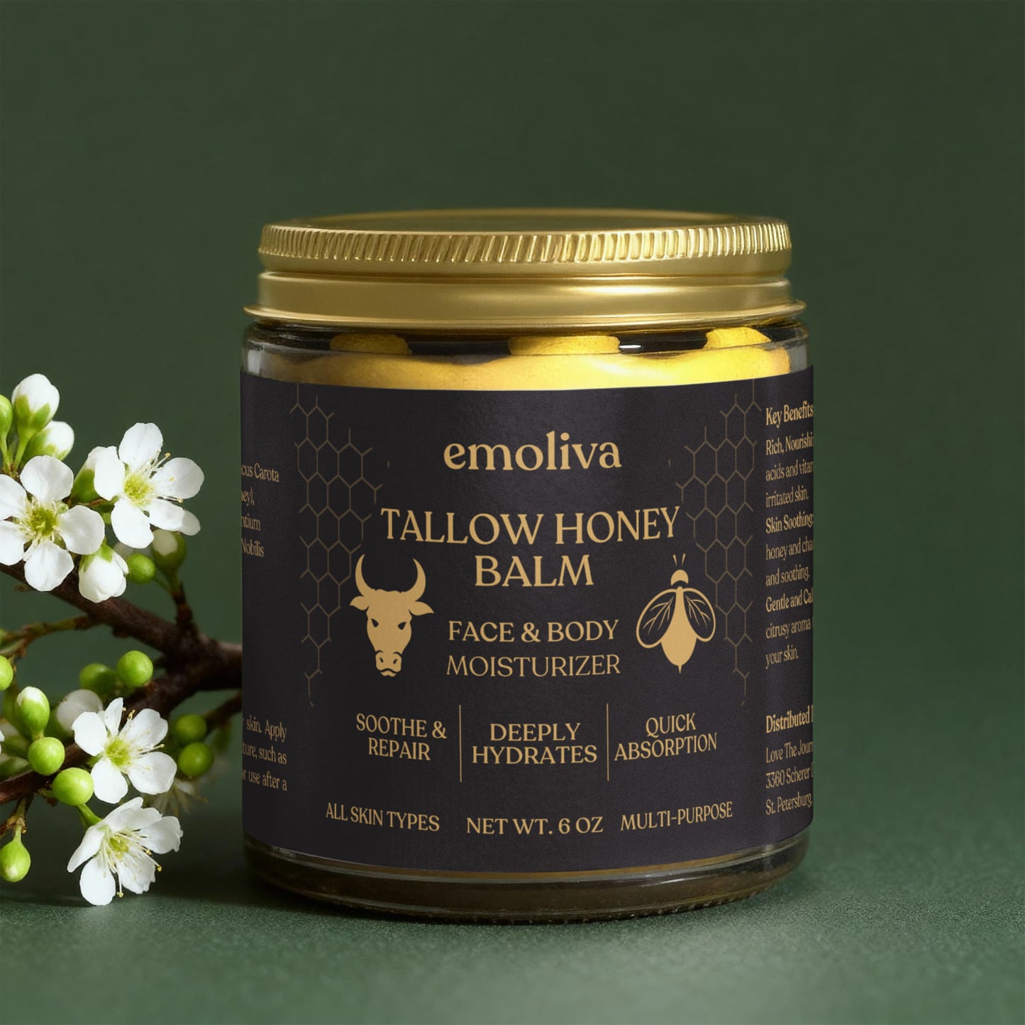 Tallow Body Balm With Manuka Honey & Chamomile