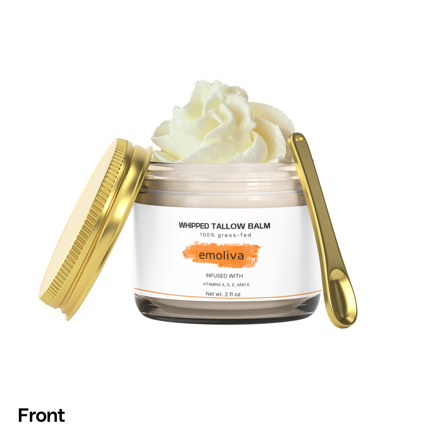 Whipped Grass-Fed Tallow Balm Vanilla Bean Soft Skin Balm