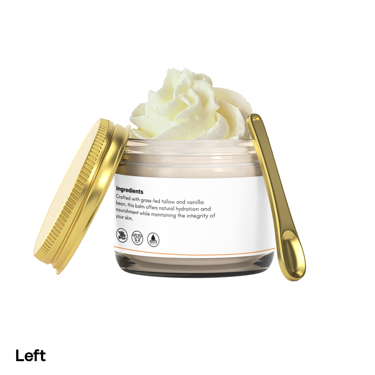 Whipped Grass-Fed Tallow Balm Vanilla Bean Soft Skin Balm