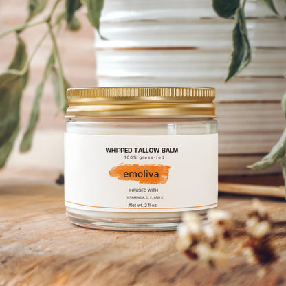 Whipped Grass-Fed Tallow Balm Vanilla Bean Soft Skin Balm