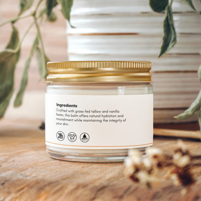 Whipped Grass-Fed Tallow Balm Vanilla Bean Soft Skin Balm